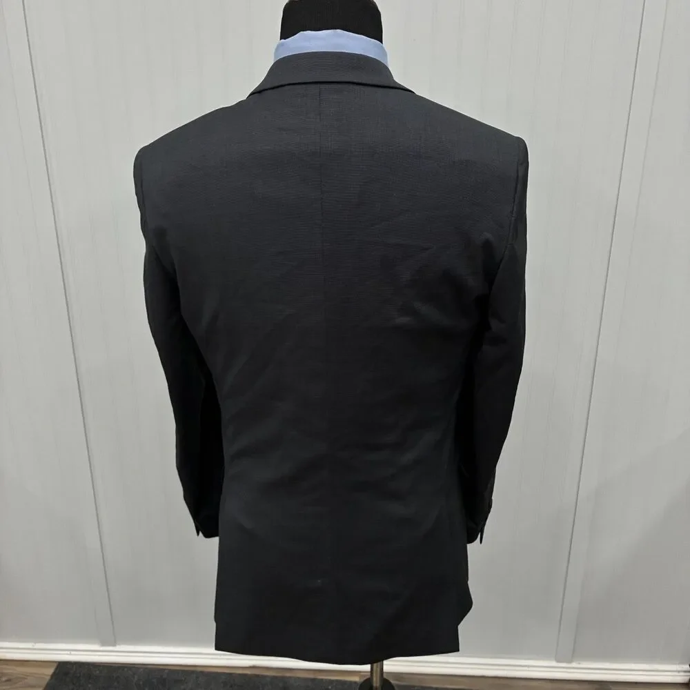 Jos. A. Bank Travel Tech 40L - W34 x L34 Dark Gray Slim Fit 2-Piece Suit